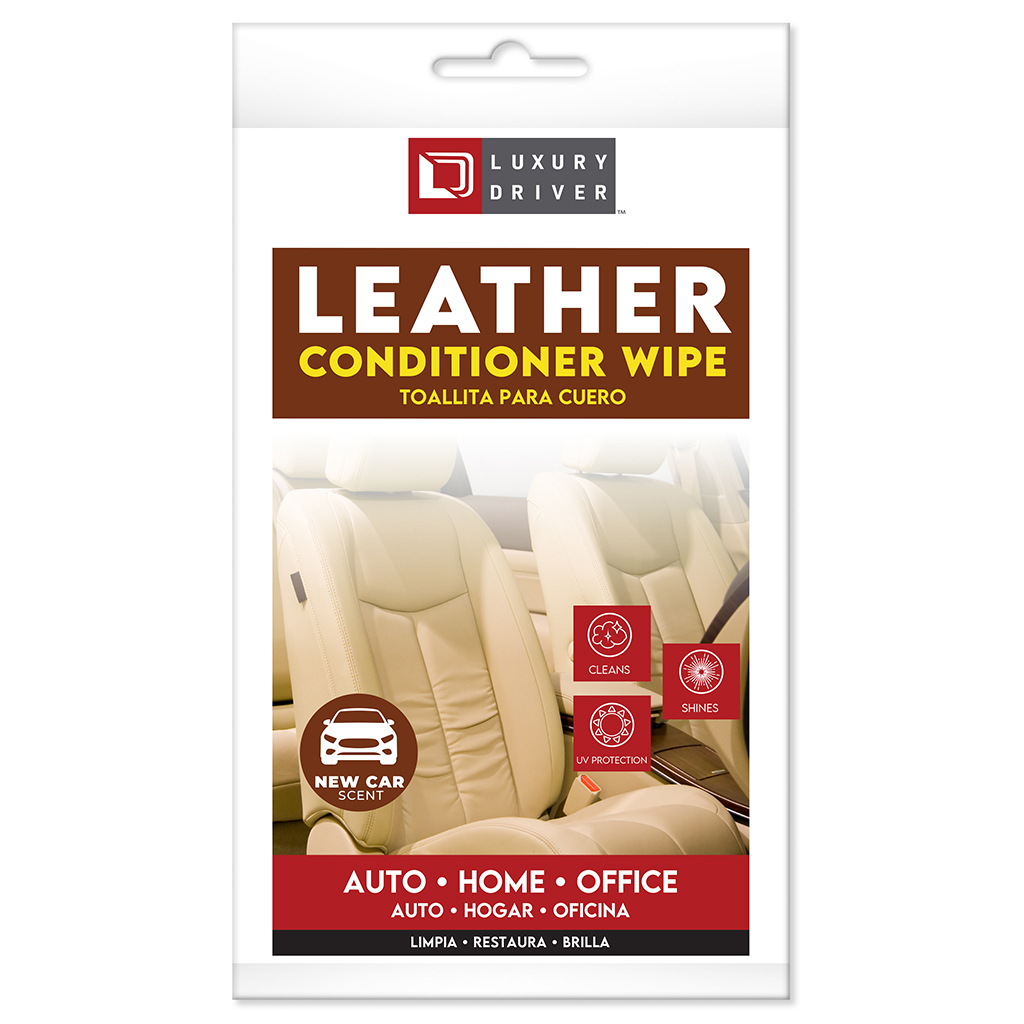 Luxury Driver Leather Conditioner Wipe CASE PACK 100