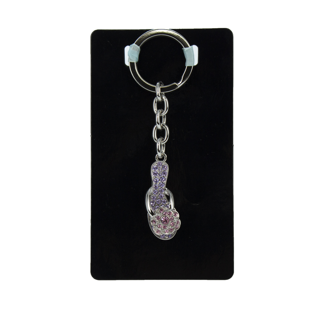 Violet Slipper Keychain