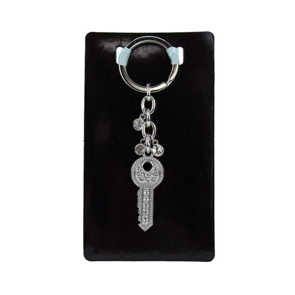 Silver Mini Key Keychain