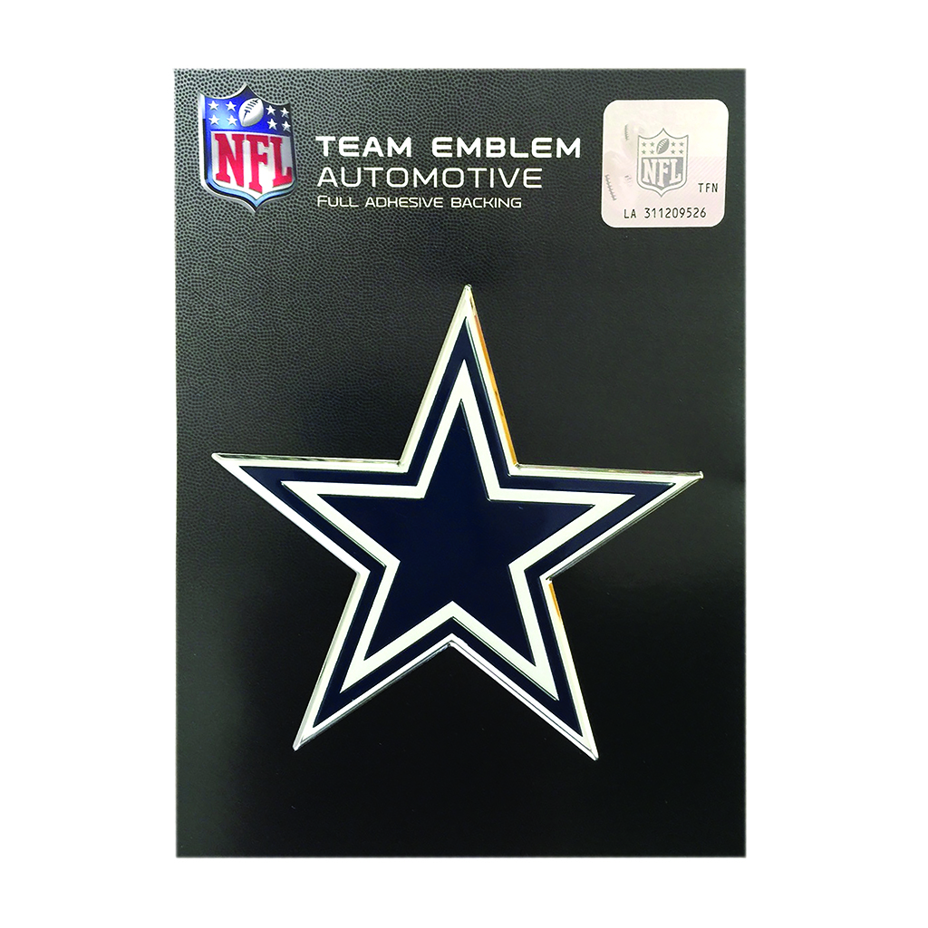 Chrome Auto Emblem - Dallas Cowboys