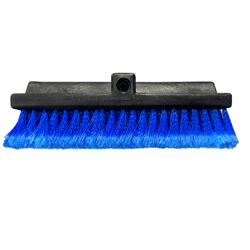 13 Inch Triangular Bi-Level PVC Feather Tip Bristle Brush - Blue CASE PACK 15