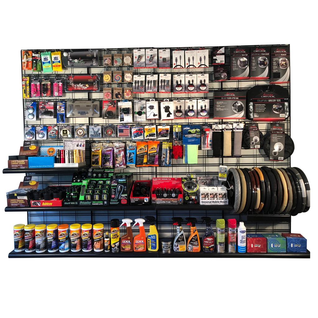 Car Accessories Program A, 8 Foot Full Planogram of Products