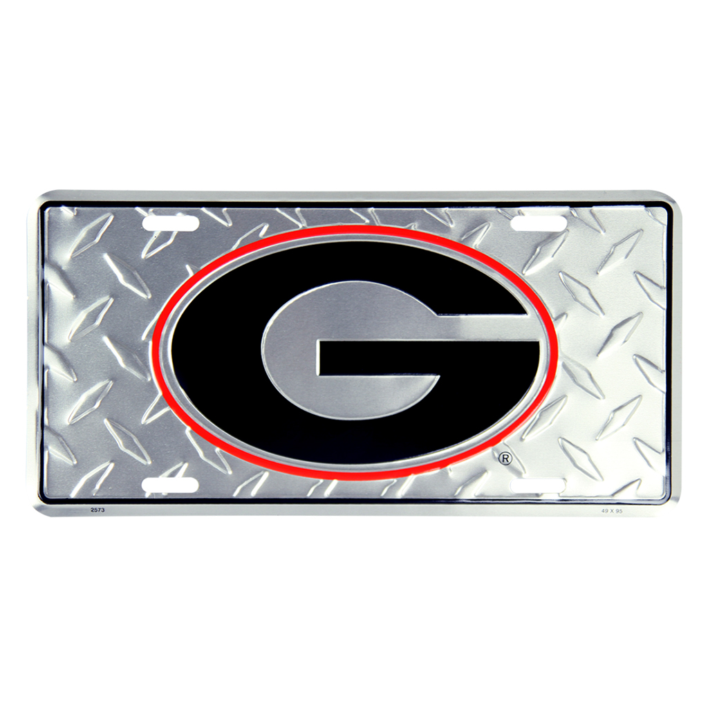 License Tag - University of Georgia - Diamond Cut