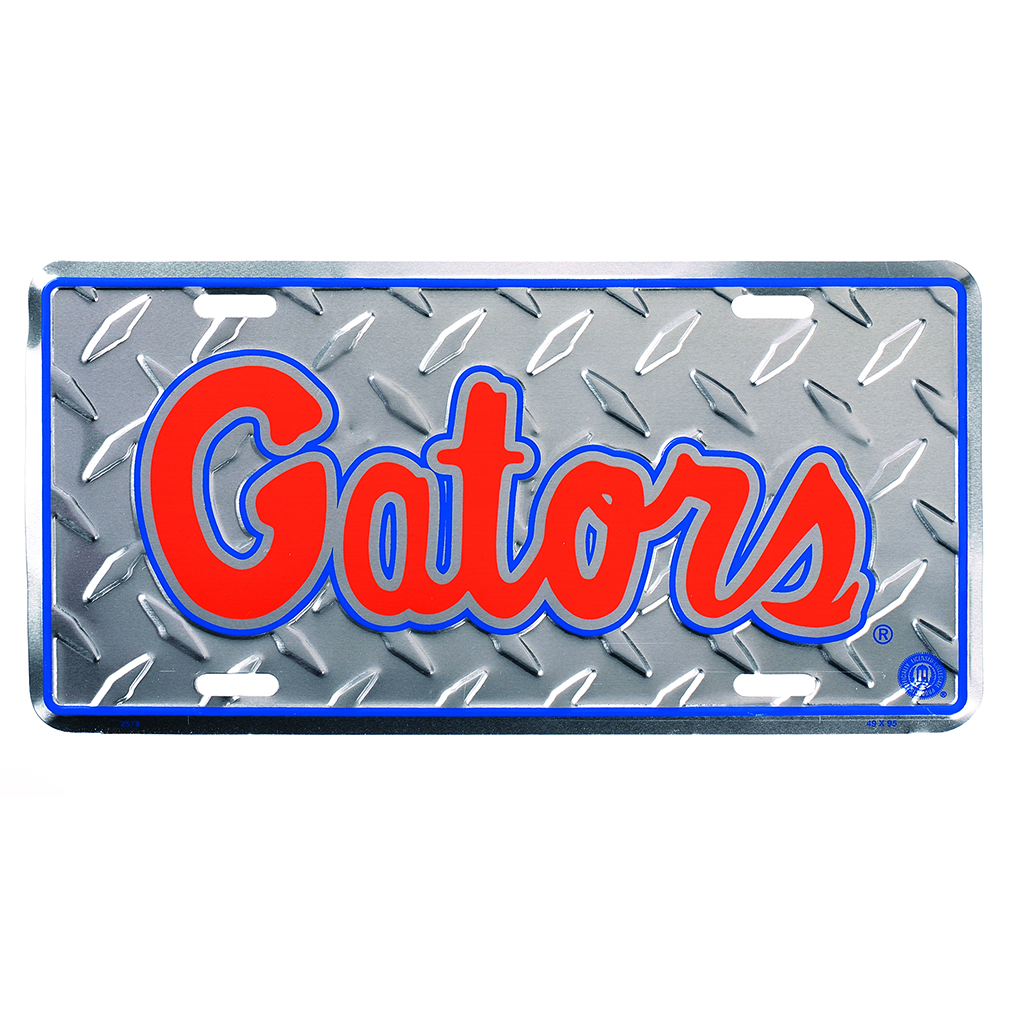 License Tag - Florida Gators - Diamond Cut