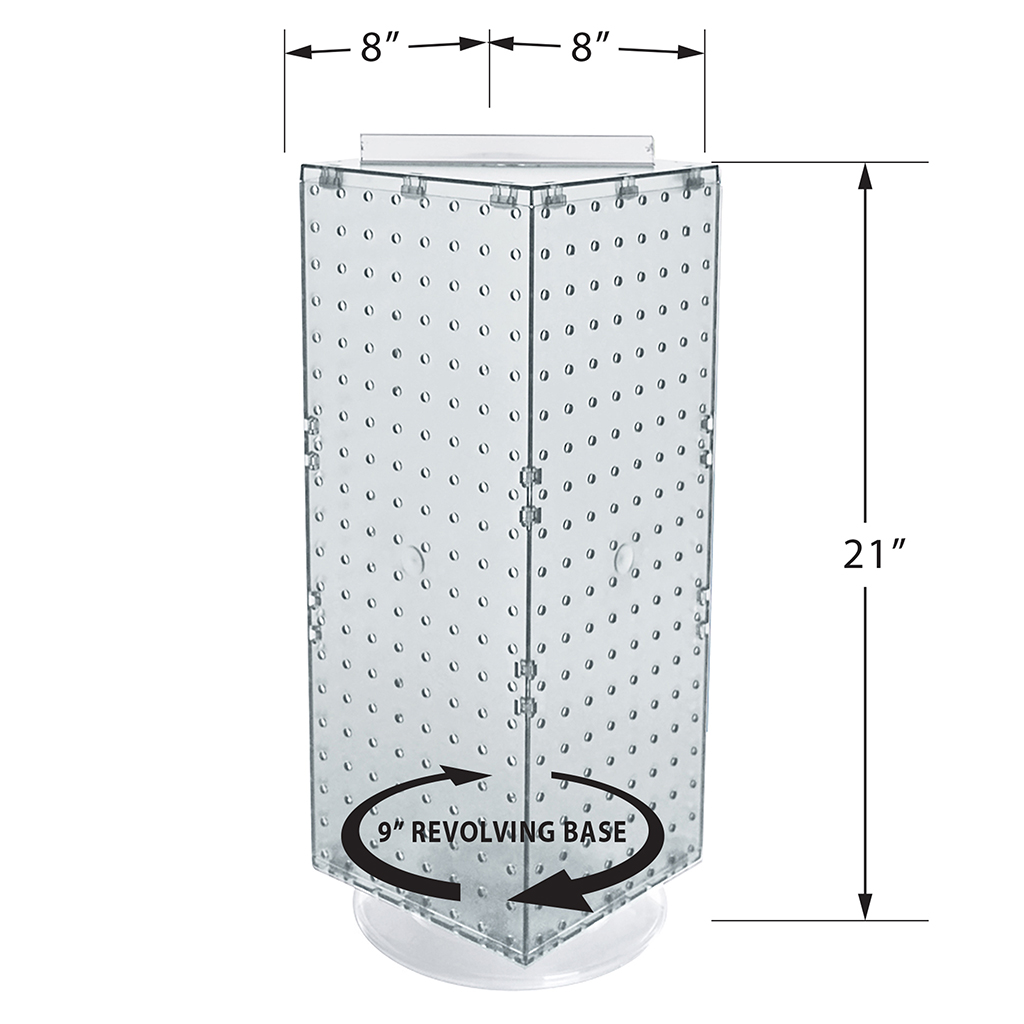 Clear Keychain Display - 4 Sided