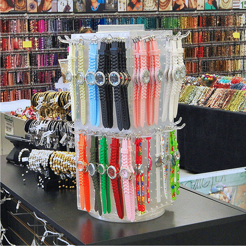Clear Keychain Display - 4 Sided
