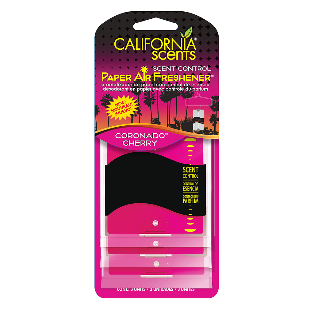 Ca Scents Paper 3Pk- Coronado Cherry CASE PACK 4