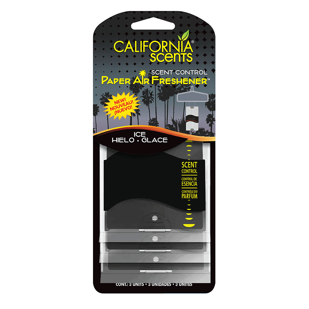 Ca Scents Paper 3Pk- Ice CASE PACK 4