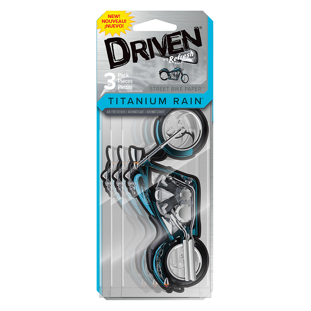 Driven Motorcycle Paper- Titanium Rain CASE PACK 6