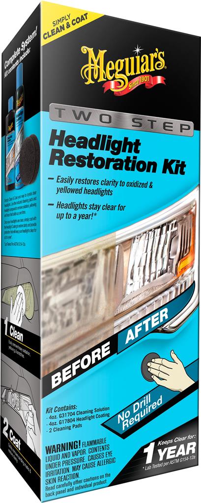 Meguiars Two Step Headlight Restoration Kit CASE PACK 4