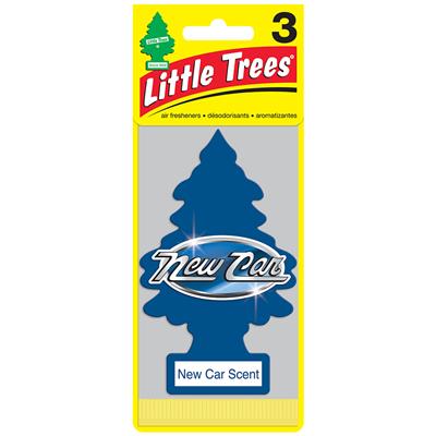 Little Tree Air Freshener 3 Pack - New Car CASE PACK 8