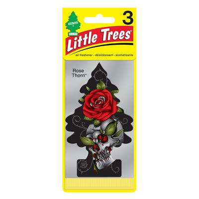 Little Tree Air Freshener 3 Pack - Rose Thorn CASE PACK 8