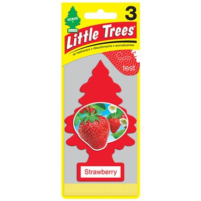 Little Tree Air Freshener 3 Pack - Strawberry CASE PACK 8