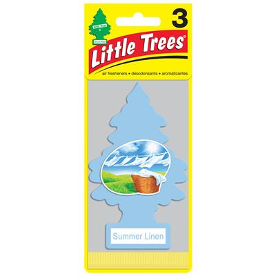 Little Tree Air Freshener 3 Pack - Summer Linen CASE PACK 8