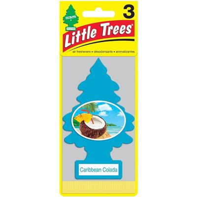 Little Tree Air Freshener 3 Pack - Caribbean Coloada CASE PACK 8