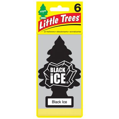 Little Tree Air Freshener 6 Pack - Black Ice CASE PACK 4