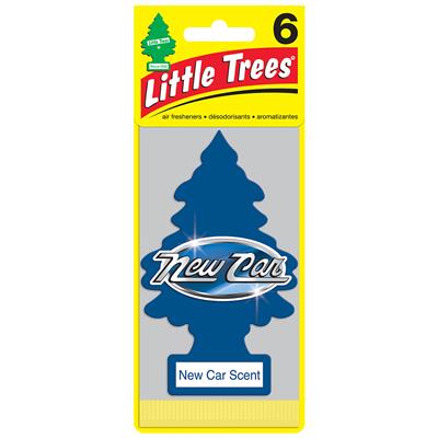Little Tree Air Freshener 6 Pack - New Car CASE PACK 4