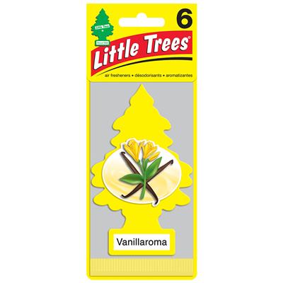 Little Tree Air Freshener 6 Pack - Vanillaroma CASE PACK 4