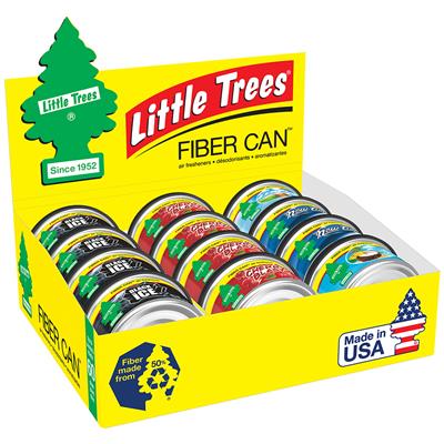 Little Tree Fiber Can Air Freshener Display - 12 Piece Assortment