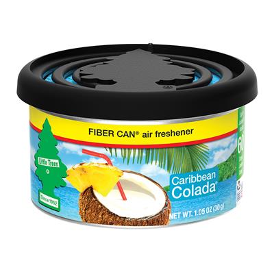 Little Tree Fiber Can Air Freshener- Caribbean Colada CASE PACK 4