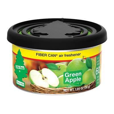 Little Tree Fiber Can Air Freshener- Green Apple CASE PACK 4