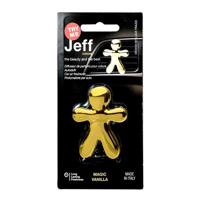 Jeff Air Freshener - Chrome Gold Magic Vanilla CASE PACK 8