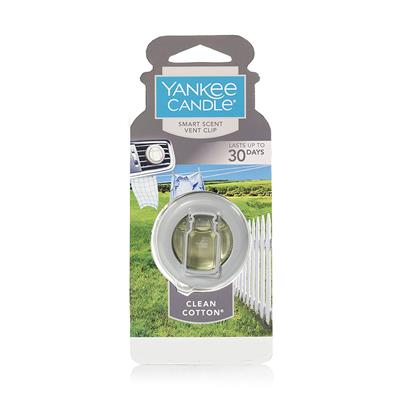Yankee Candle Vent Clip Air Freshener - Clean Cotton CASE PACK 4