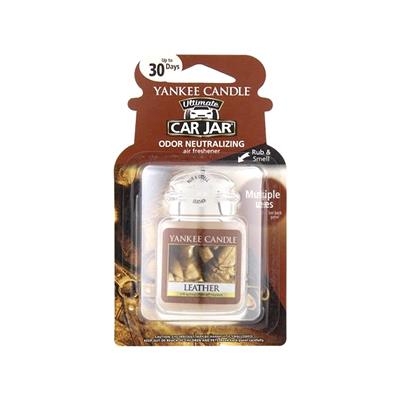 Yankee Candle Gel Jar Air Freshener - Leather CASE PACK 6