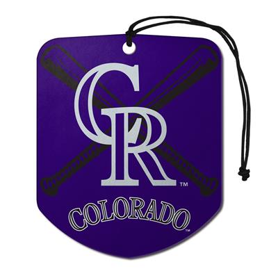 Sports Team Paper Air Freshener 2 Pack - Colorado Rockies CASE PACK 12