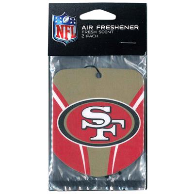 Sports Team Paper Air Freshener 2 Pack - San Francisco 49ers CASE PACK 12