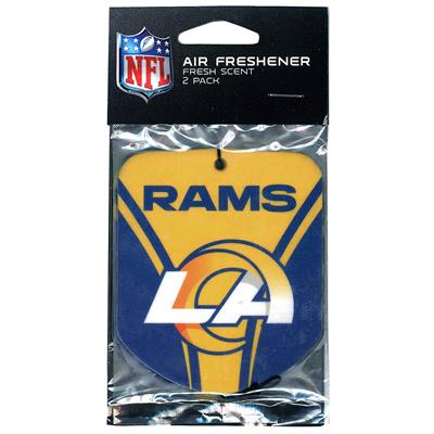 Sports Team Paper Air Freshener 2 Pack - Los Angeles Rams CASE PACK 12