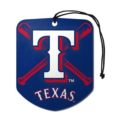 Sports Team Paper Air Freshener 2 Pack - Texas Rangers CASE PACK 12