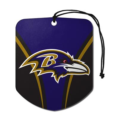 Sports Team Paper Air Freshener 2 Pack - Baltimore Ravens CASE PACK 12