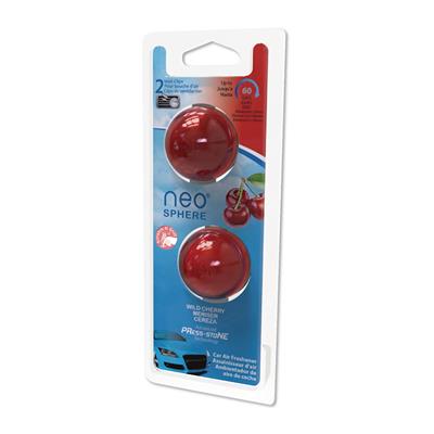 Neo Sphere Vent Clip Air Freshener 2 Pack- Cherry CASE PACK 4