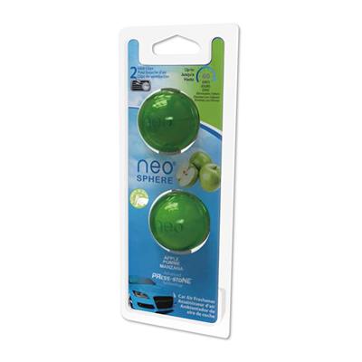 Neo Sphere Vent Clip Air Freshener 2 Pack- Apple CASE PACK 4