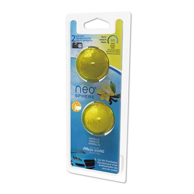 Neo Sphere Vent Clip Air Freshener 2 Pack- Vanilla CASE PACK 4