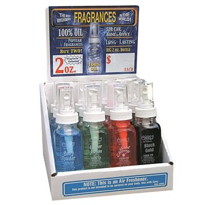 100% Oil Spray Air Fresheners 2 Ounce Bottle - Black Gold CASE PACK 12