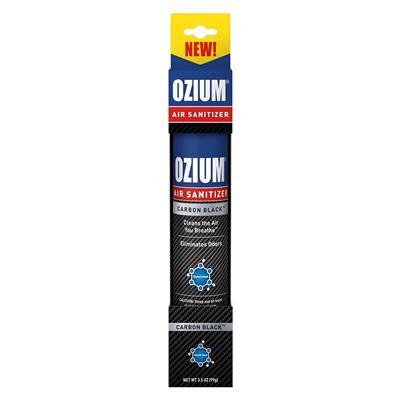 Ozium Air Sanitizer Spray 3.5 Ounce - Carbon Black CASE PACK 4