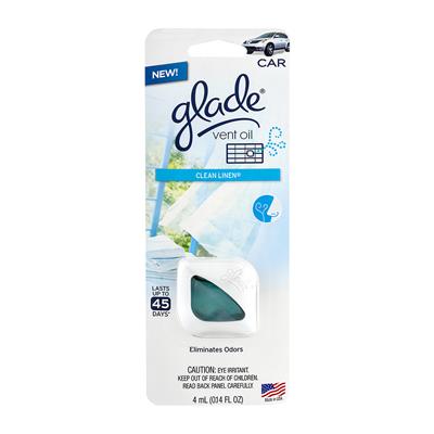 Glade Vent Oil Air Freshener - Clean Linen CASE PACK 6