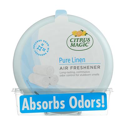 Citrus Magic Solid Air Freshener 8 Ounce 6 pc Display - Linen