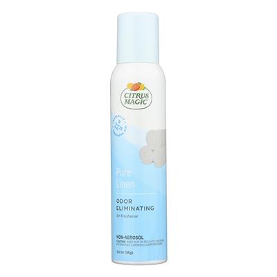 Citrus Magic Odor Eliminating Fragrance Spray 3 Ounce - Pure Linen CASE PACK 6