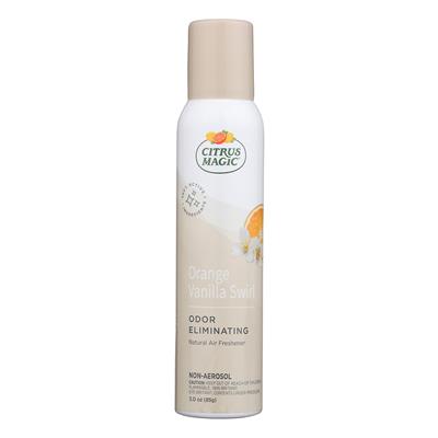 Citrus Magic Odor Eliminating Fragrance Spray 3 Ounce - Orange Vanilla Swirl CASE PACK 6