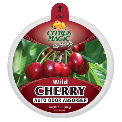 Citrus Magic On The Go Solid Air Freshener 5 Ounce - Wild Cherry CASE PACK 6