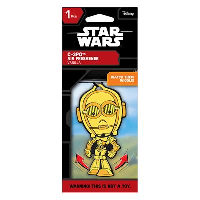 Wiggler Air Freshener - C3P0 CASE PACK 6