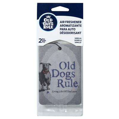 Old Guys Rule Life Off The Leash - 2 Pack Paper Air Freshener CASE PACK 6
