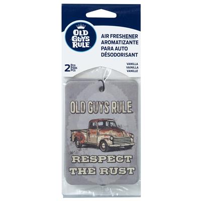 Old Guys Respect The Rust - 2 Pack Paper Air Freshener CASE PACK 6