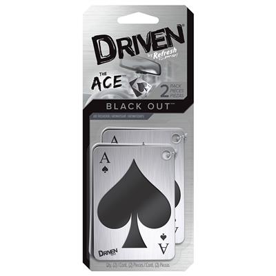 Driven Air Freshener 2 Pack Ace - Black Out CASE PACK 4