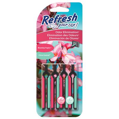 Refresh Auto Vent Stick Air Freshener - Bloom Tropics/Citrus Cocktail CASE PACK 6