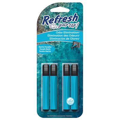 Refresh Auto Vent Stick Air Freshener - Marine Paradise CASE PACK 6