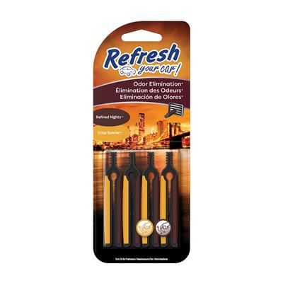 Refresh Auto Vent Stick Air Freshener - Refine Nights/Crisp Sunrise CASE PACK 6